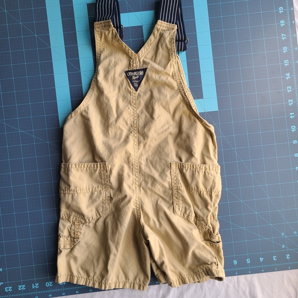 OshKosh B'gosh Tan Overalls 3T Dapper Earthy Cottagecore Granola Crunchy - Picture 4 of 6